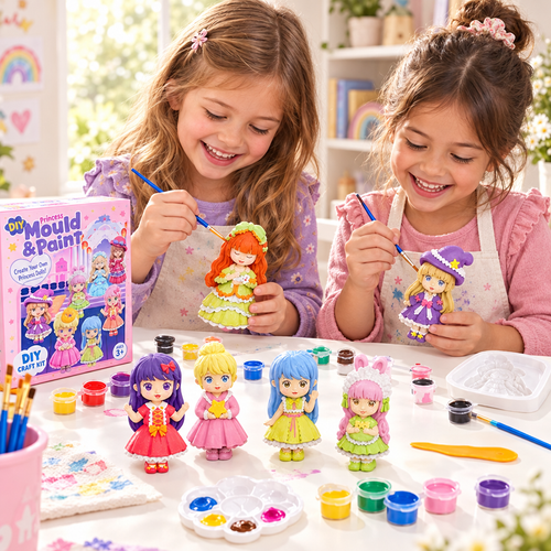 DIY Doll Mould & Paint Craft Kit Educational Toy