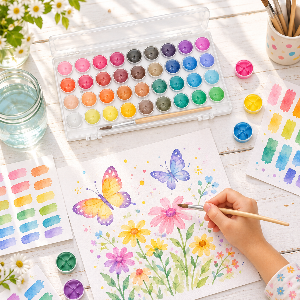 36 Water Colour Paint Pods